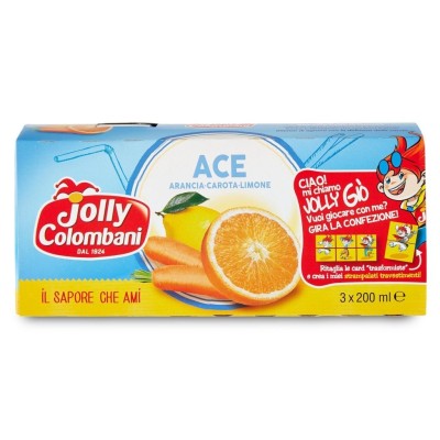 Succo  Ace  Jolly Colombani - 3 x 200 ml