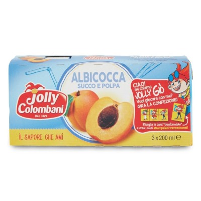 Succo  Albicocca  Jolly Colombani - 3 x 200 ml