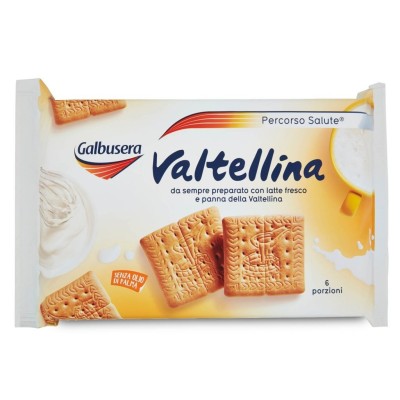 Biscotti Valtellina con Latte Fresco e Panna 6 porzioni Galbusera - 500 g