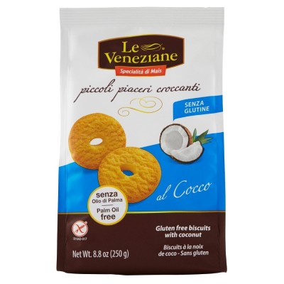 Biscotti Piccoli Piaceri Croccanti al Cocco Le Veneziane - 250 g