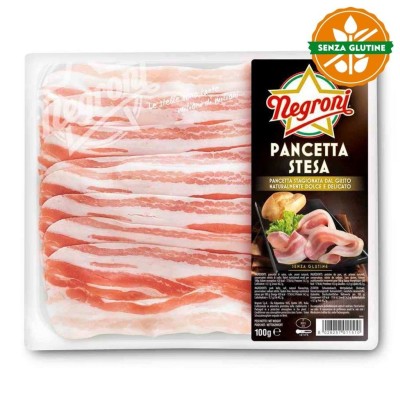 Pancetta Affettata Senza Glutine Negroni - 100 g