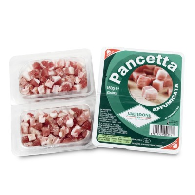 Pancetta Affumicata a Cubetti Valtidone - 160 g