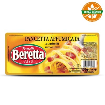 Pancetta a Cubetti Affumicata Senza Glutine Beretta - 150 g