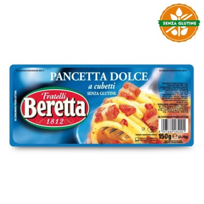 Pancetta a Cubetti Dolce Senza Glutine Beretta - 150 g