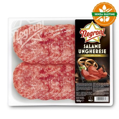 Salame Affettato Ungherese Senza Glutine Negroni - 100 g
