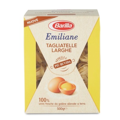 Pasta  Emiliane Tagliatelle Larghe all'Uovo Barilla - confezione da 500 g