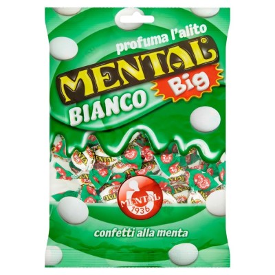 Caramelle Dure Bianco Big Mental - 150 g
