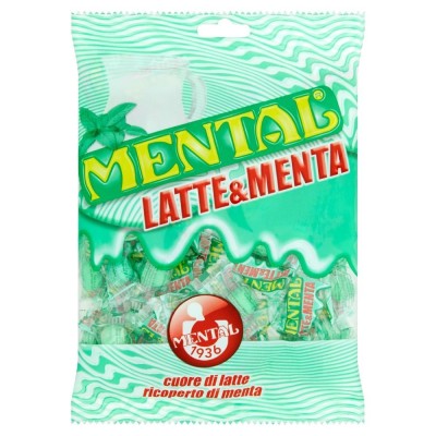Caramelle Dure Latte e Menta Mental - 150 g
