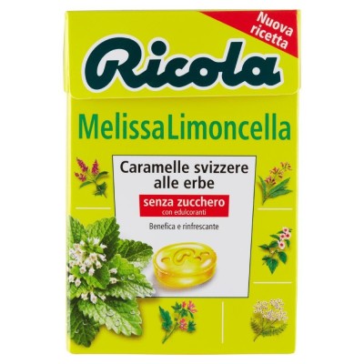 Caramelle Dure Melissa Limoncella Senza Zucchero Senza Glutine Ricola - 50 g