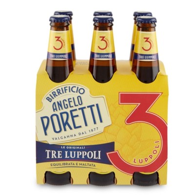 Birra  3 Luppoli Poretti - 6 x 33 cl