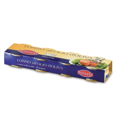 Tonno all'olio d'oliva Donzela - 4 X 80 g