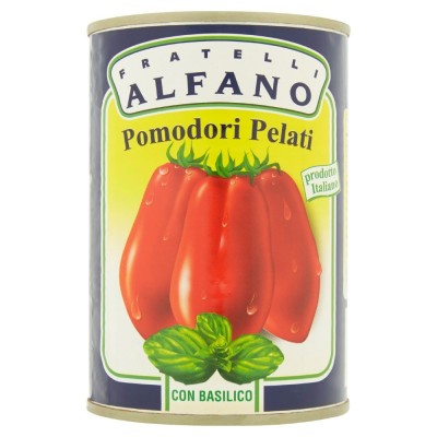 Pomodori Pelati con Basilico Fratelli Alfano - 400 g