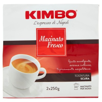 Caffè Espresso Napolitano Macinato Fresco Kimbo - confezione 2 da  250 g
