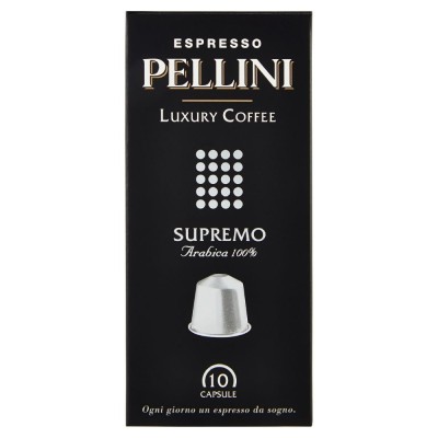 Caffè Espresso Supremo Arabica 100% Luxury Pellini - 10 Capsule 52 g