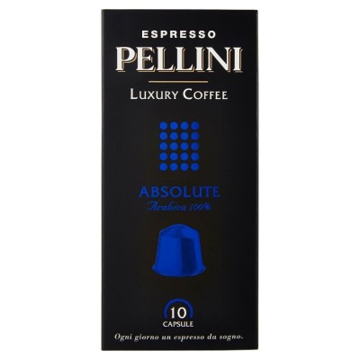 Caffè Espresso Absolute Arabica 100% Luxury Pellini - 10 Capsule 52 g