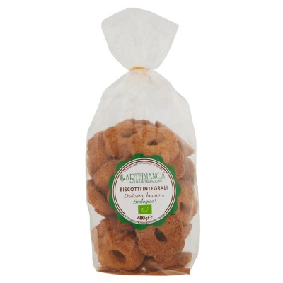 Biscotti d'Arte Integrali Biologici Artebianca - 400 g