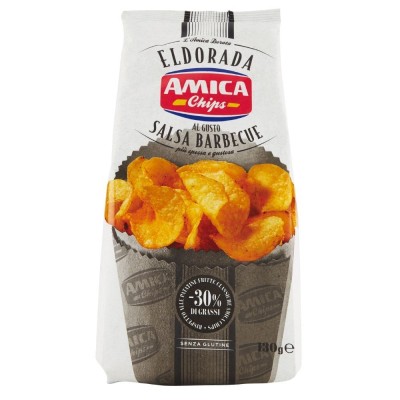 Patatina Eldorada al Gusto di Salsa Barbecue Amica Chips - 130 g