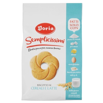 Biscotti Semplicissimi ai Cereali e Latte Doria - 300 g