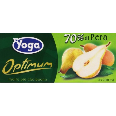 Succo  Optimum  Pera  Yoga - 3 x 200 ml