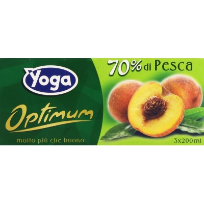 Succo  Optimum  Pesca  Yoga - 3 x 200 ml
