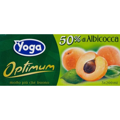 Succo  Optimum  Albicocca  Yoga - 3 x 200 ml