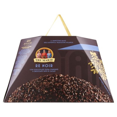 Panettone Re Noir con Cioccolato Extra Fondente Tre Marie - 900 g