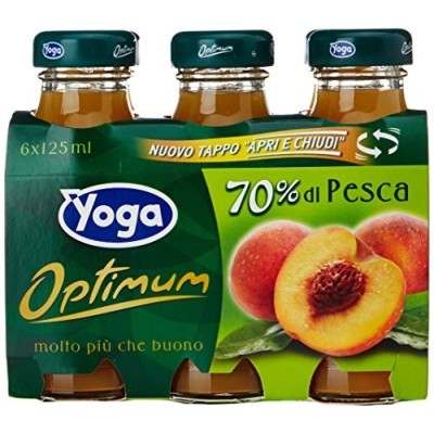 Succo  Optimum  Pesca  Yoga - 6 x 125 ml