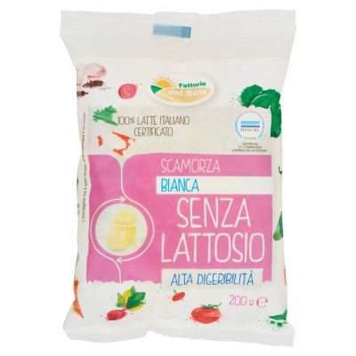 Scamorza Bianca Senza Lattosio Fattorie del Sole - 200 g