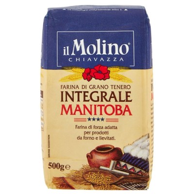 Farina di Grano Tenero Integrale Manitoba Molino Chiavazza - 500 g