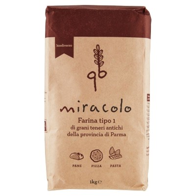 Farina di Grano Tenero QB Miracolo Tipo 1 Molino Grassi - 1000 g