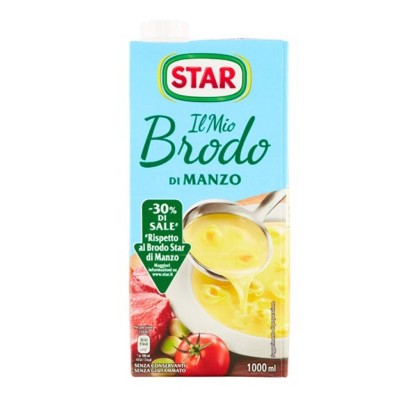 Brodo Di Carne di Manzo - 30% di Sale  Star - 1000 ml