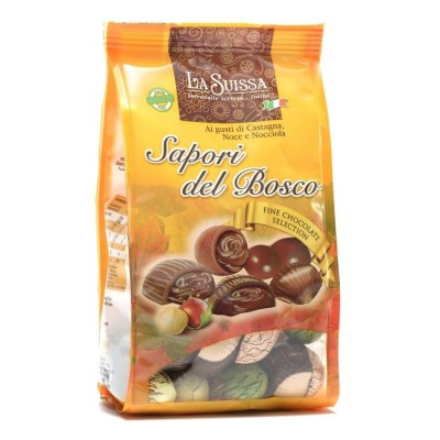 Cioccolatini Sapori del Bosco ai Gusti di Castagna Noce e Nocciola La Suissa - 180 g