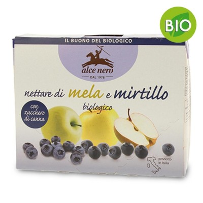 Nettare di Mela e Mirtillo  BIO Alce Nero - 3 x 200 ml