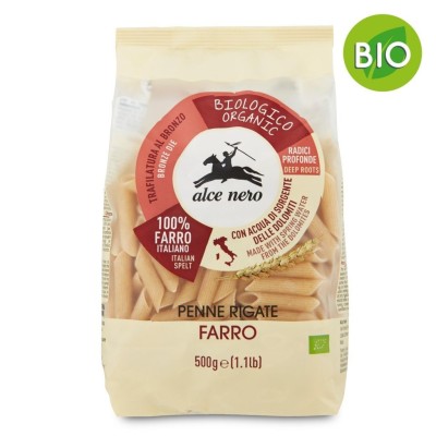 Pasta Penne Rigate 100% al Farro BIO Alce Nero - confezione da 500 g