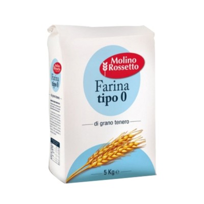 Farina di Grano Tenero Tipo "0" Molino Rossetto - 5000 g