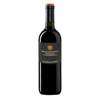 Vino Rosso Nero d'Avola Sicilia DOC Il Poggio dei Vigneti - 750 ml