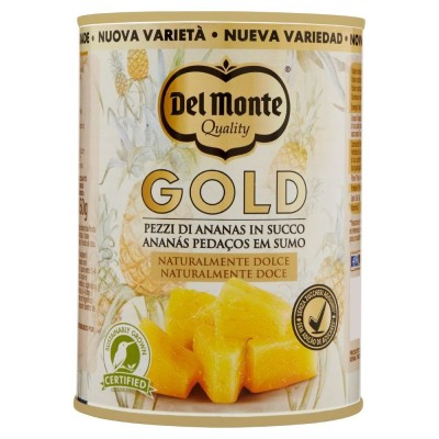 Ananas a Cubetti in Succo Senza Aggiunta di Zucchero Del Monte