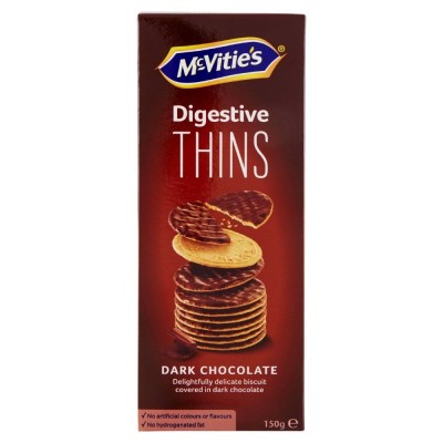 Biscotti Thins Dark Chocolate Mc Vietie's Digestive - 150 g