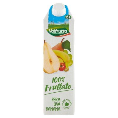 Succo  100% Frullato Pera Uva Banana Valfrutta - 1000 ml