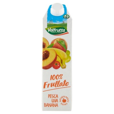 Succo  100% Frullato Pesca Uva Banana Valfrutta - 1000 ml