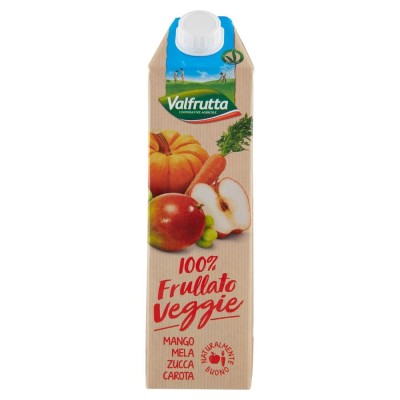 Succo  100% Frullato Veggie Mango Mela Zucca Carota Valfrutta - 1000 ml