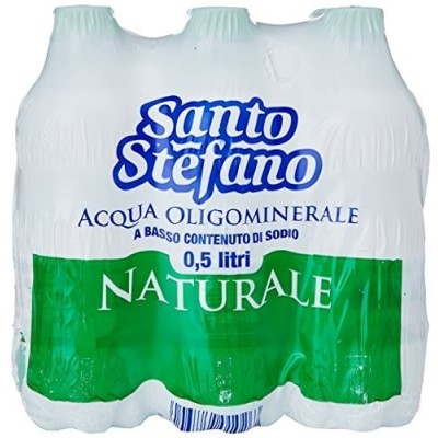 Acqua Oligominerale Naturale Santo Stefano - 6 Bottiglie da  0,50 LT