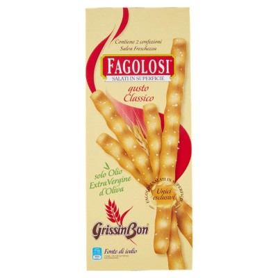 Grissini Fagolosi Gusto Classico Salati in Superfice Grissin Bon - 200 g