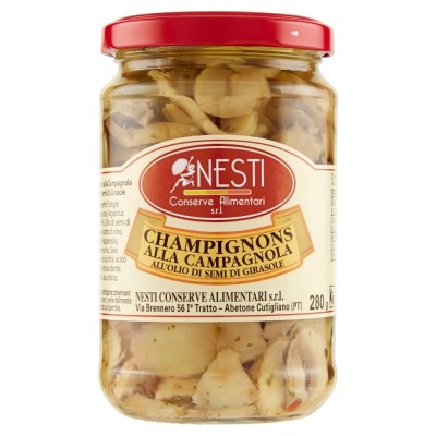 Funghi Champignons alla Campagnola all'Olio di Semi di Girasole Nesti - 280 g