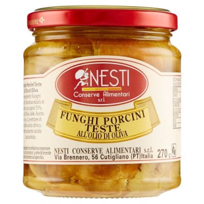 Funghi Porcini Teste all'Olio di Oliva Nesti - 270 g