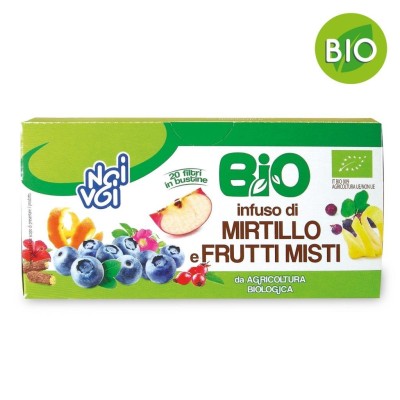 Infuso di Mirtillo e Frutti Misti BIO 20 Filtri Noi&Voi - 40 g