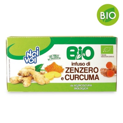 Infuso di Zenzero e Curcuma BIO 20 Filtri Noi&Voi - 40 g