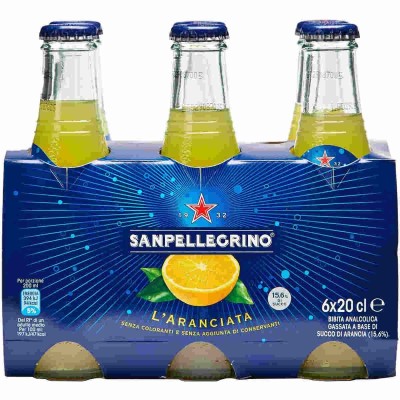 Aranciata Vetro San Pellegrino - 6 x 200 ml