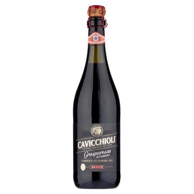 Vino Rosso Lambrusco Grasparossa di Castlelvetro Secco DOC Cavicchioli - 750 ml