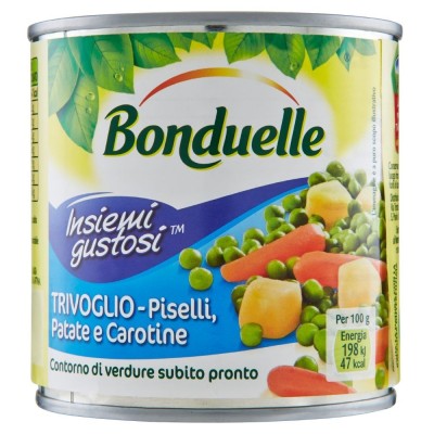 Insiemi Gustosi Trivoglio con Piselli Patate Carotine Bonduelle - 400 g